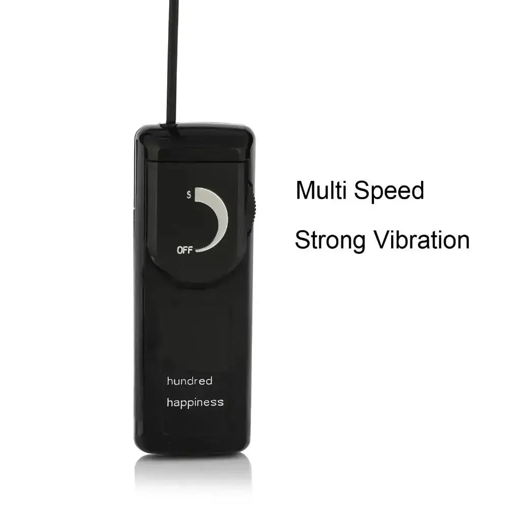 Black bullet vibrator with speed control and strong vibration.