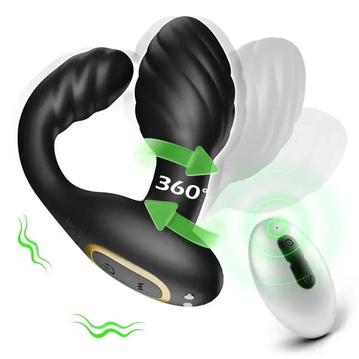 Rotating Anal Plug Vibrator Remote Control Butt Plug Men Prostate Massage Female Vagina Masturbator Adult Sex Toys For Women Gay - The Lady's Haven