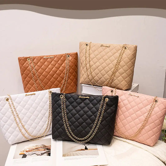 Stylish PU material handbags, suitable for women's travel, shopping, and fashion trends in various colors.